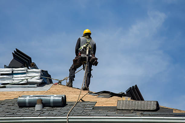 Professional Roofing technician working in Spanishburg, WV